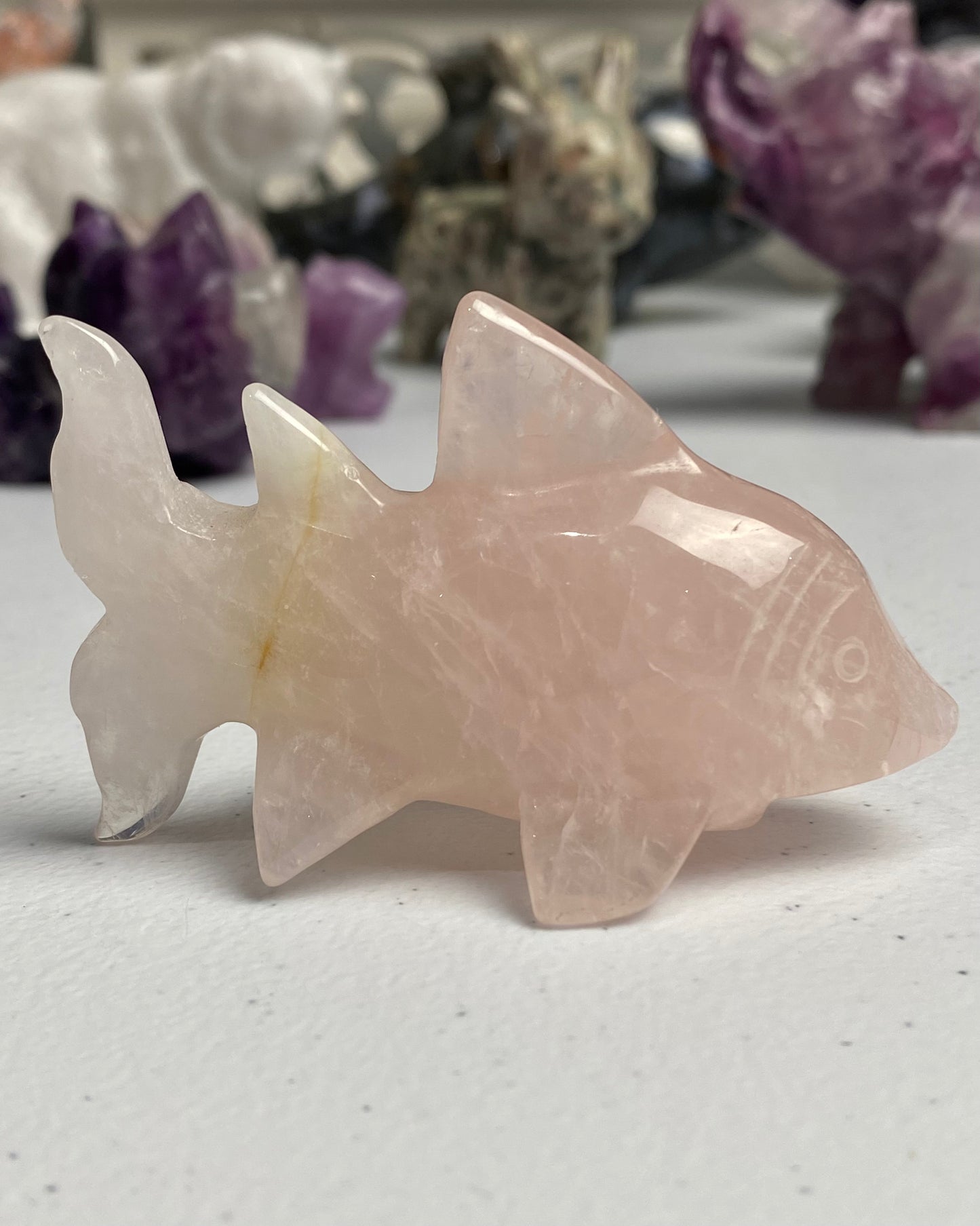 Rose Quartz Fish