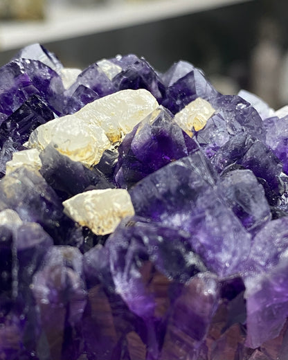 Amethyst Agate with Calcite Rabbit (on hold)