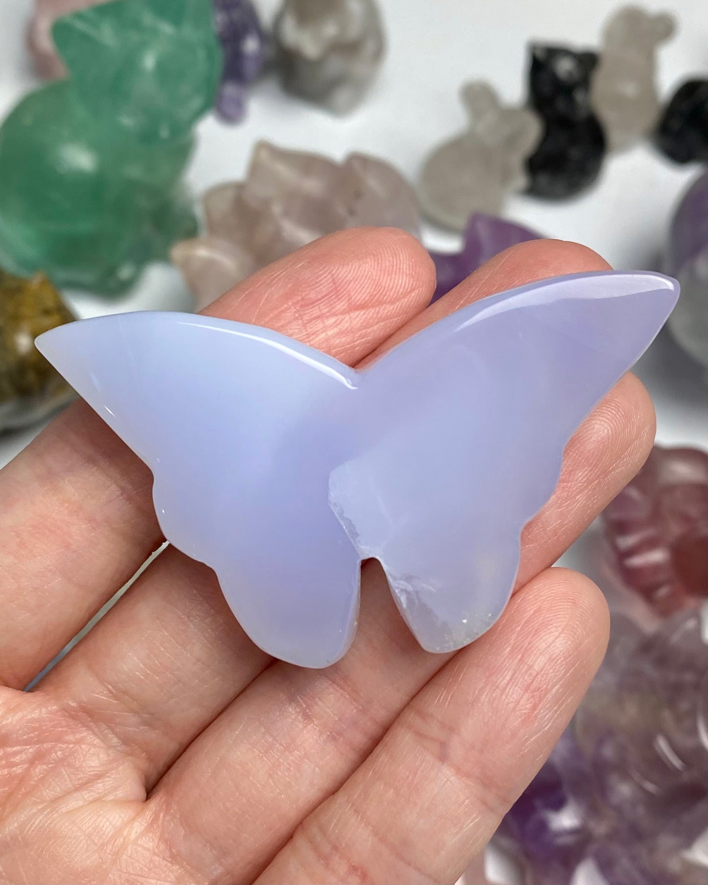 Blue Chalcedony Butterfly