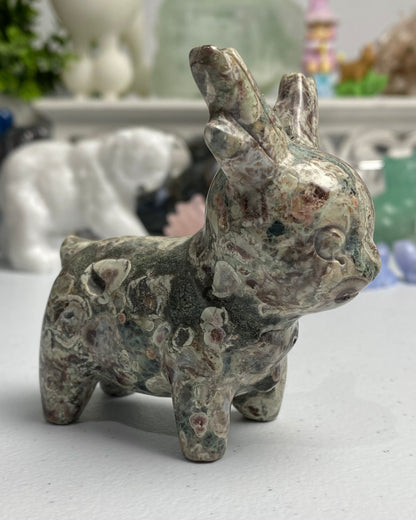 Russian Flower Agate Reindeer