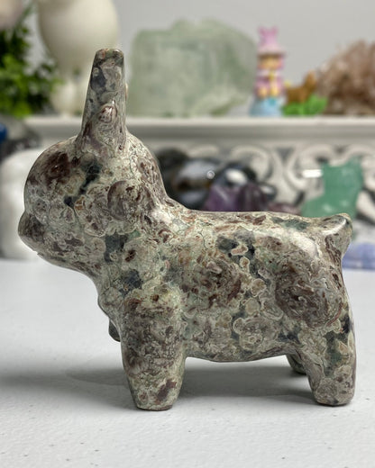 Russian Flower Agate Reindeer