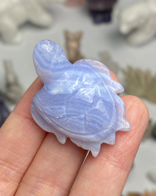 Blue Lace Agate Sea Turtle