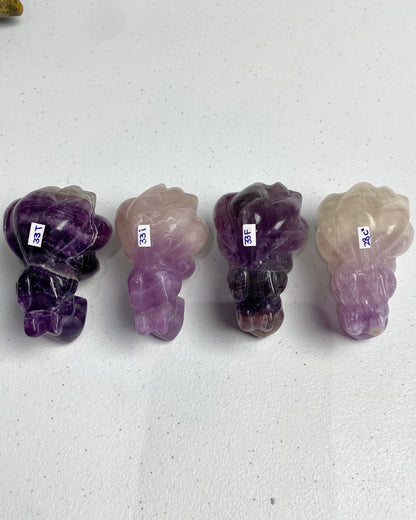 Rainbow Fluorite Nine Tailed Fox