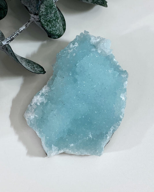 Blue Aragonite Mineral Specimen