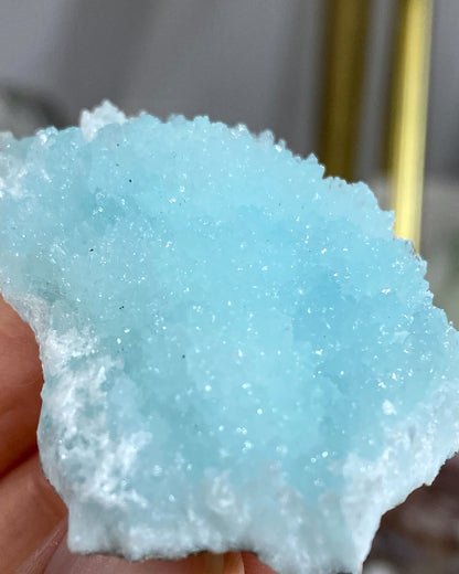 Blue Aragonite Mineral Specimen