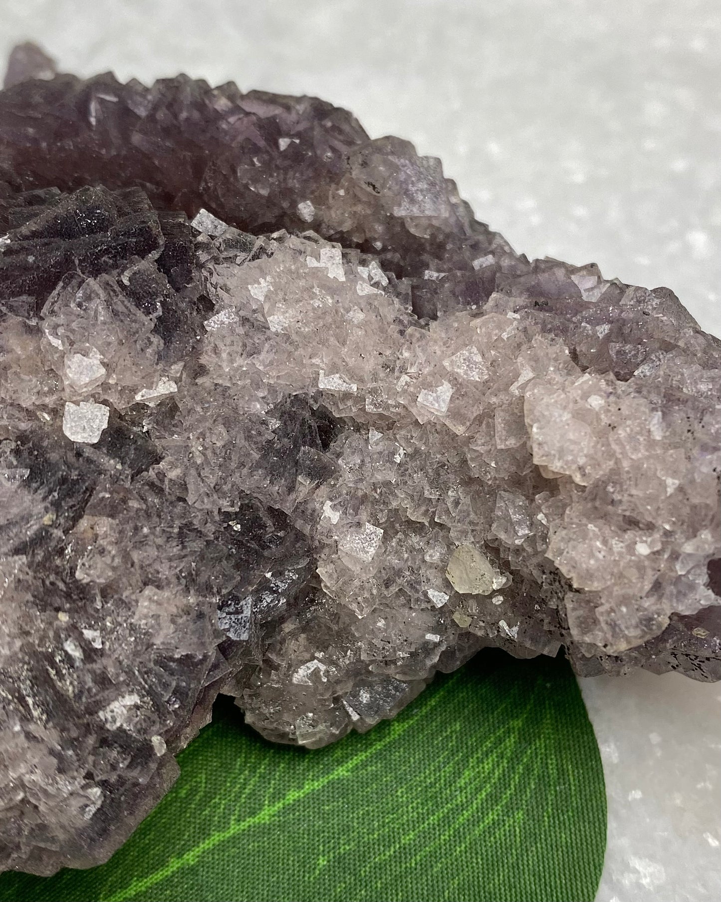 Burgundy Purple Fluorite with Orange Core