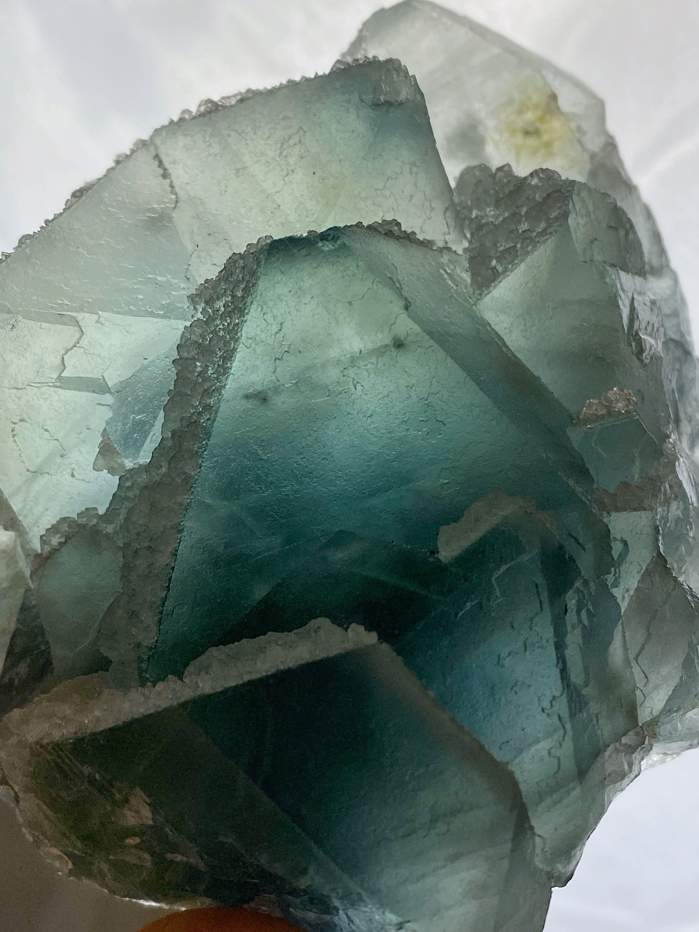 Blue sale green fluorite