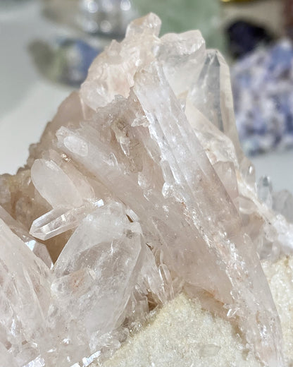 Pink Himalayan Quartz Cluster