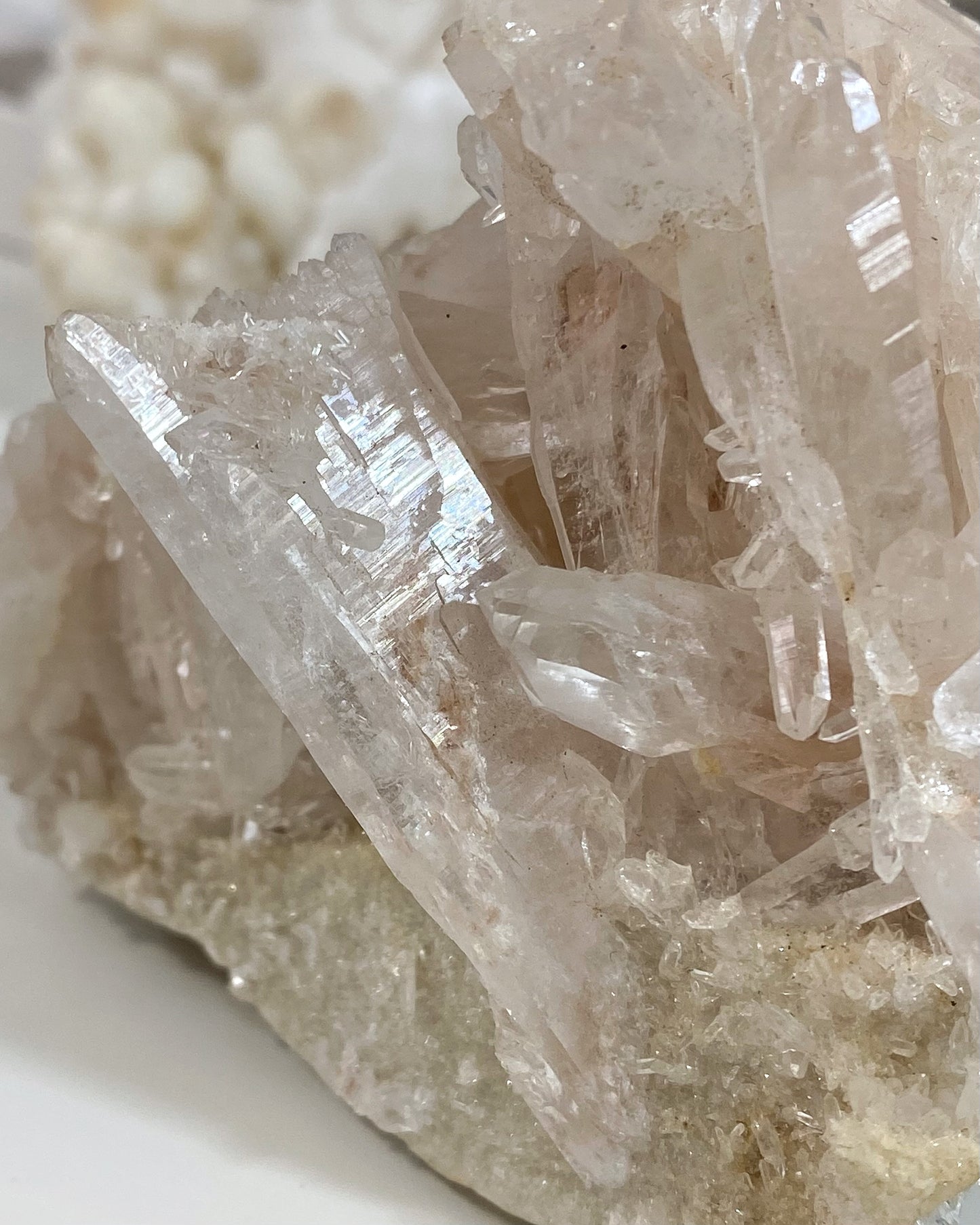 Pink Himalayan Quartz Cluster