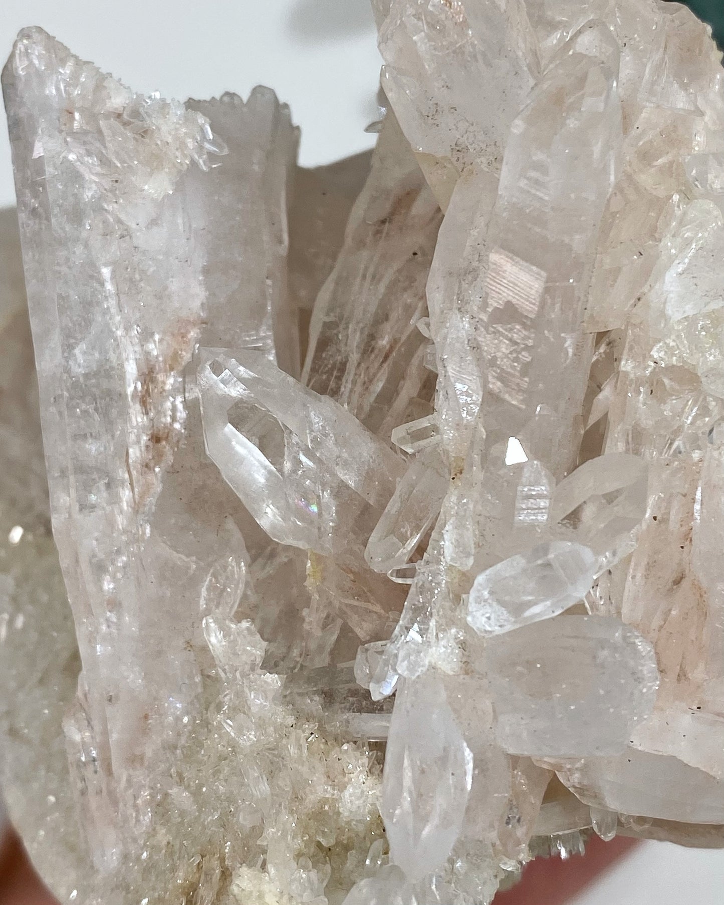 Pink Himalayan Quartz Cluster