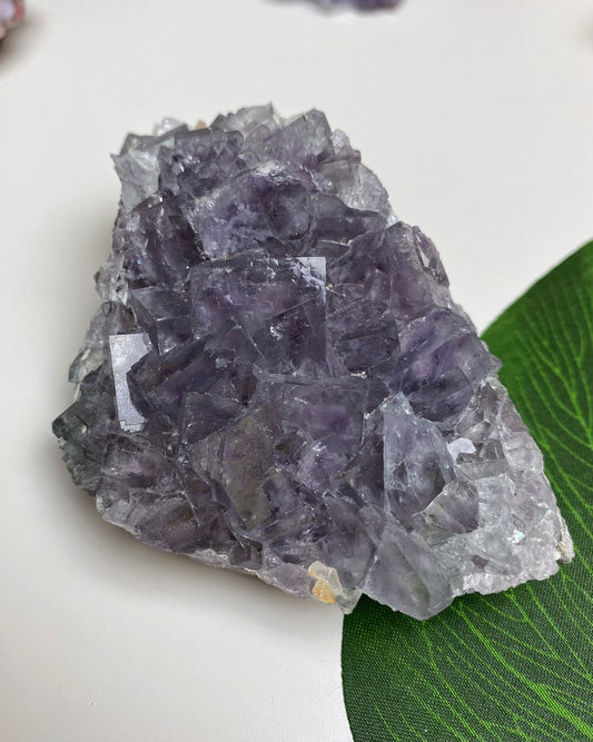 Jelly Purple Cubic Fluorite Cluster