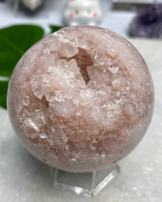 Druzy Pink Amethyst Sphere