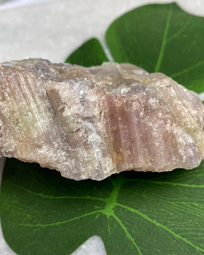 Pink & Green Tourmaline with Quartz, Lepidolite