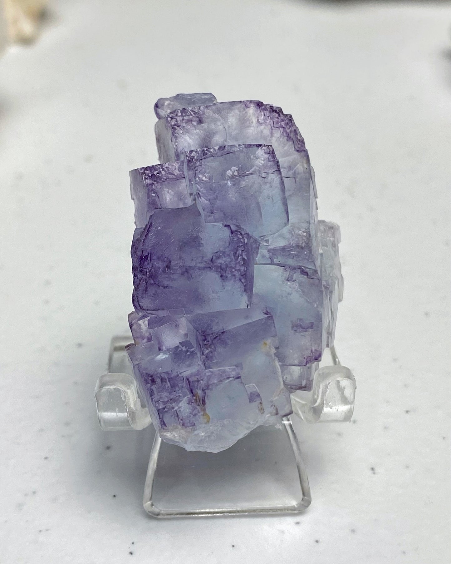 Frosted Blue Purple Cubic Fluorite Yaogangxian Mine