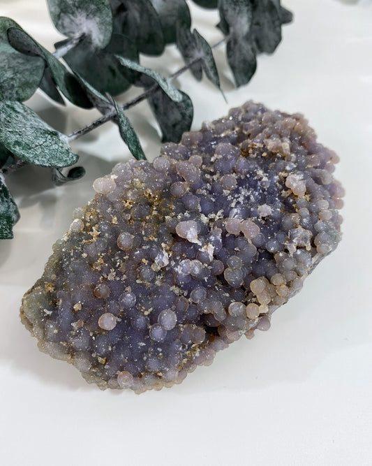 Sparkly Grape Agate Mineral Specimen