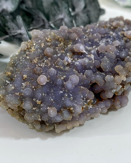 Sparkly Grape Agate Mineral Specimen