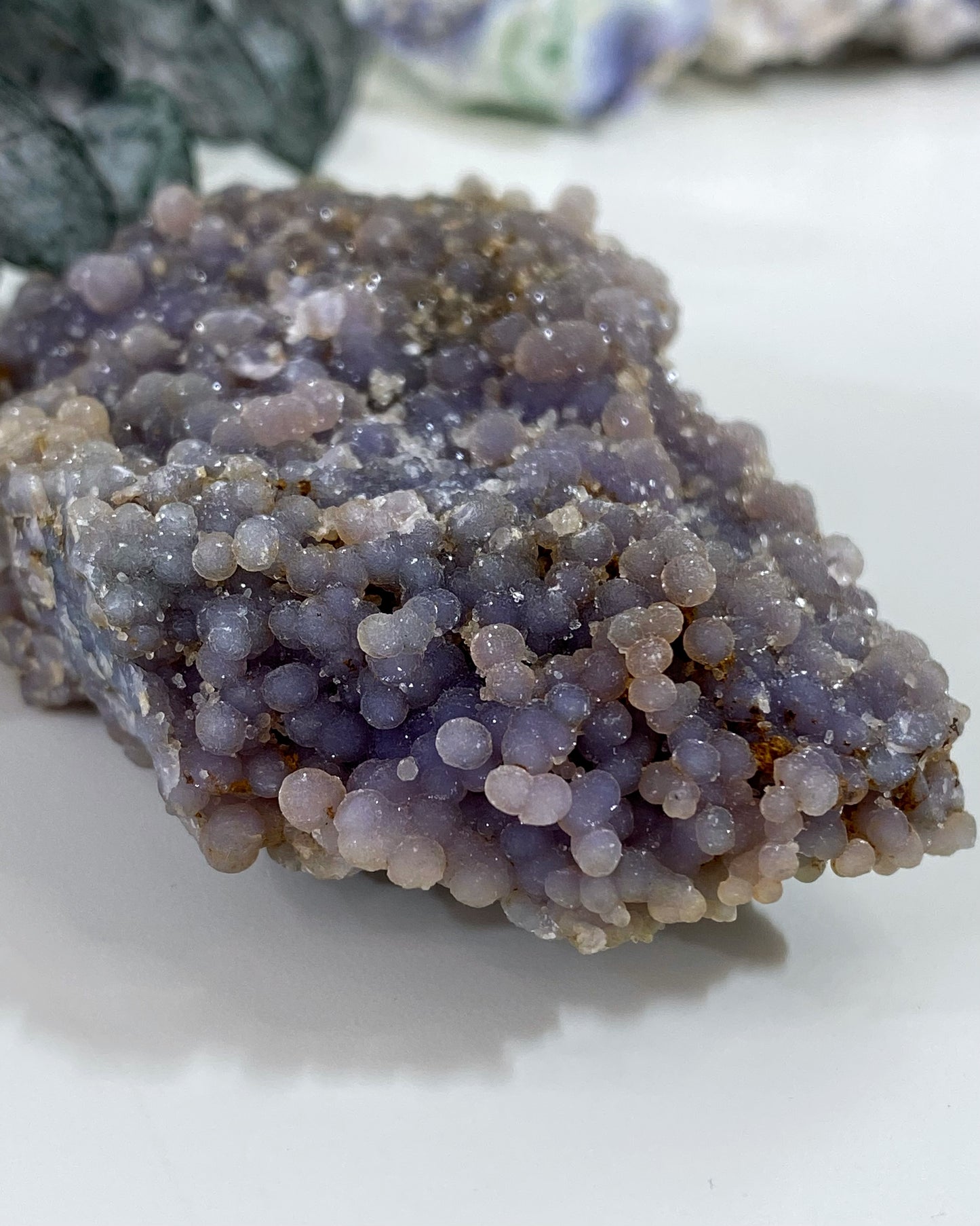 Sparkly Grape Agate Mineral Specimen