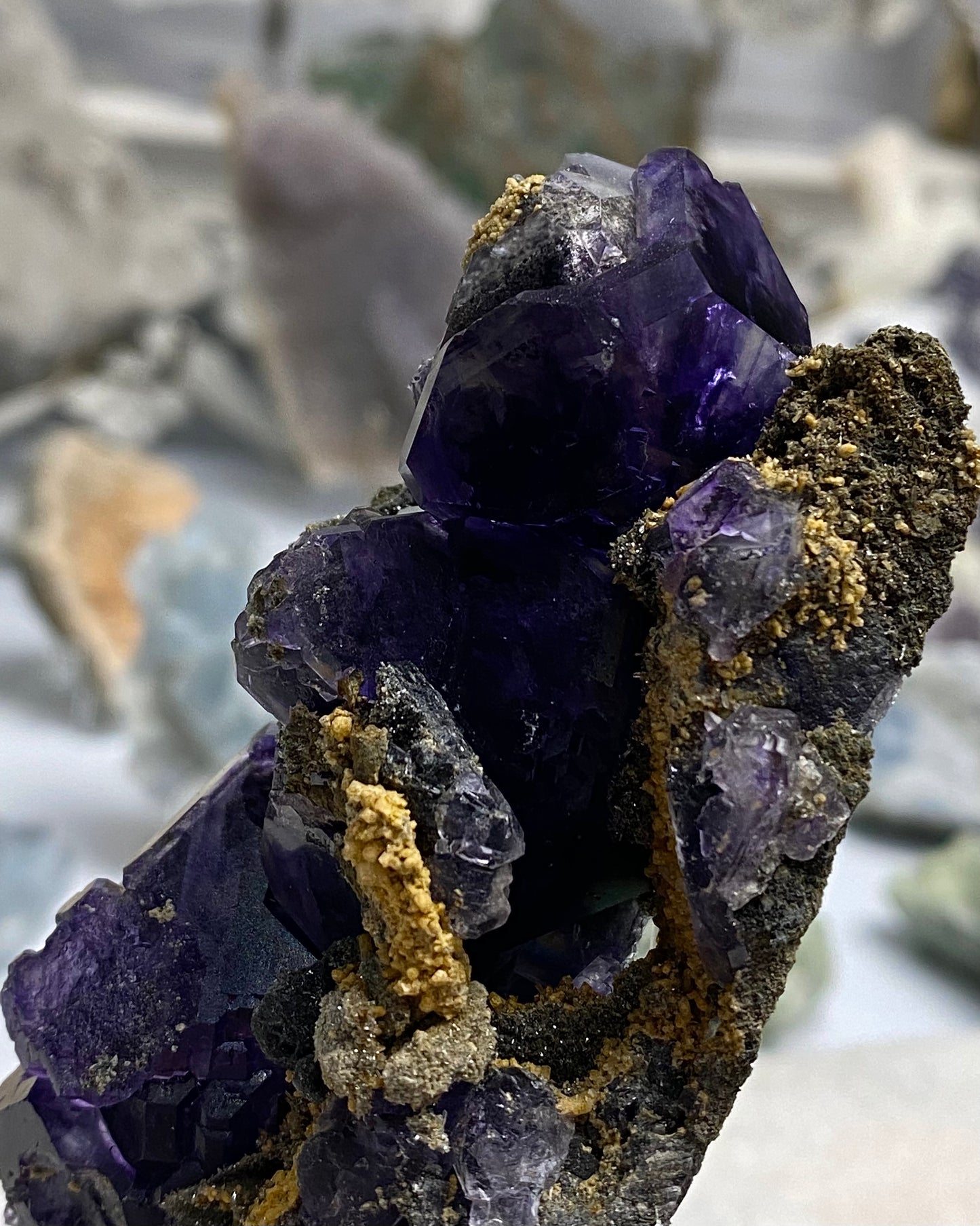 Tanzanite Fluorite