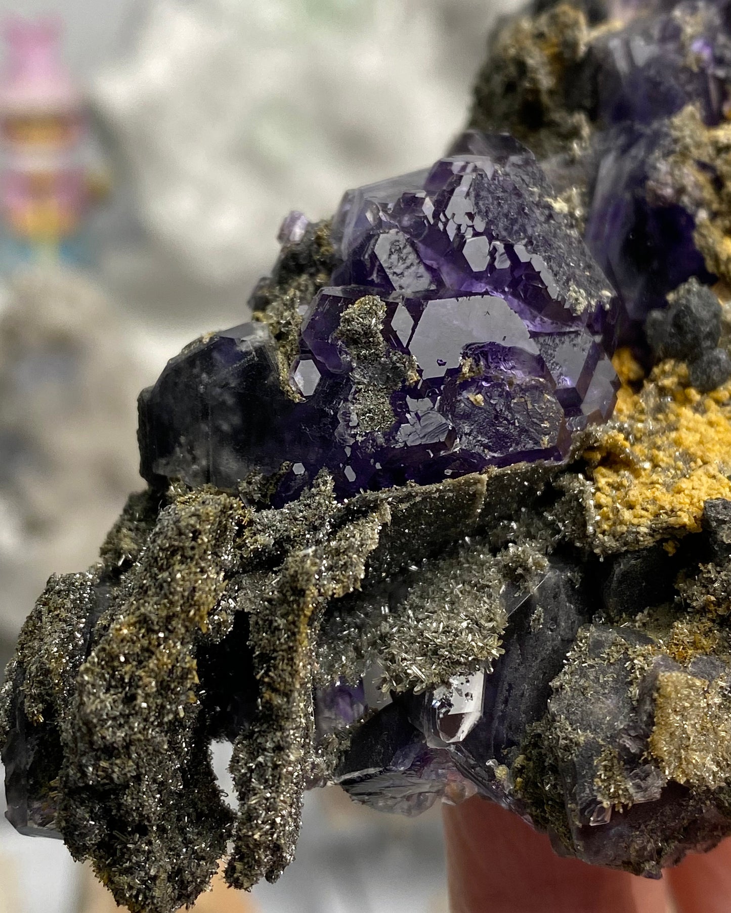 Tanzanite Fluorite