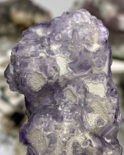 Unique Crystal Formation Yaogangxian Purple Fluorite