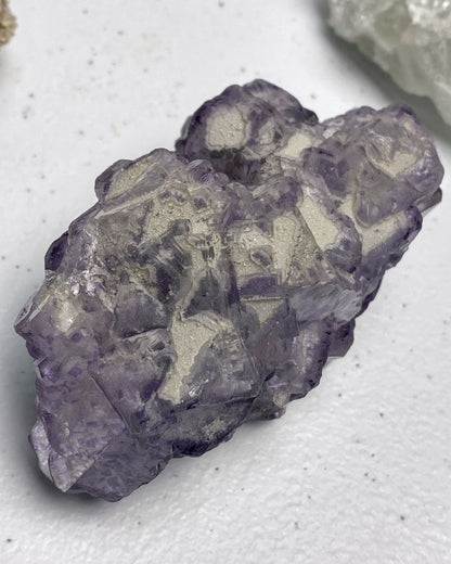 Unique Crystal Formation Yaogangxian Purple Fluorite