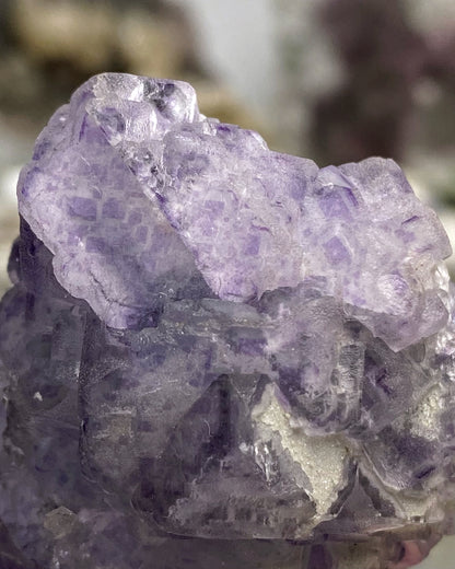 Unique Crystal Formation Yaogangxian Purple Fluorite