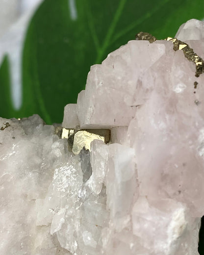 UV Pink Calcite with Pyrite