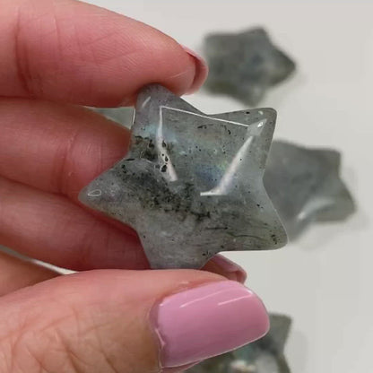 Labradorite Star Carving