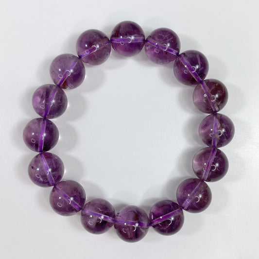 Amethyst Bracelet with Phantoms 13mm