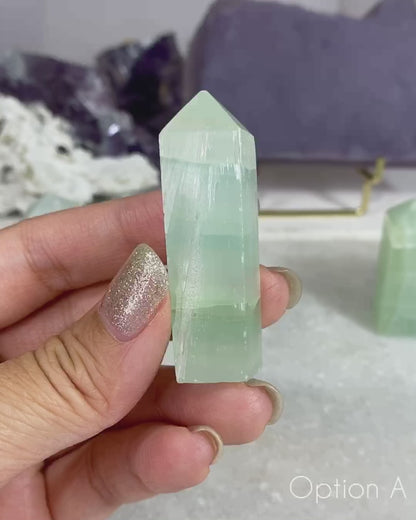 Pistachio Calcite Mini Tower