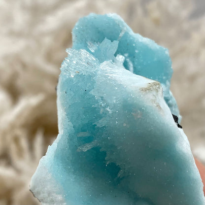 Blue Aragonite Mineral Specimen