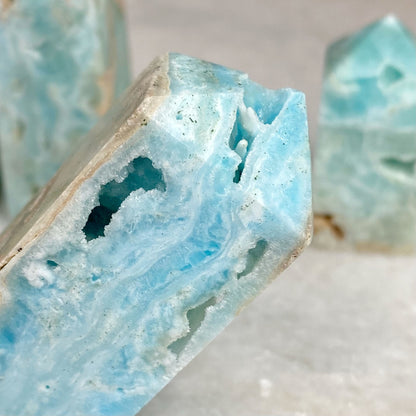 Blue Aragonite Tower (Caribbean Calcite)