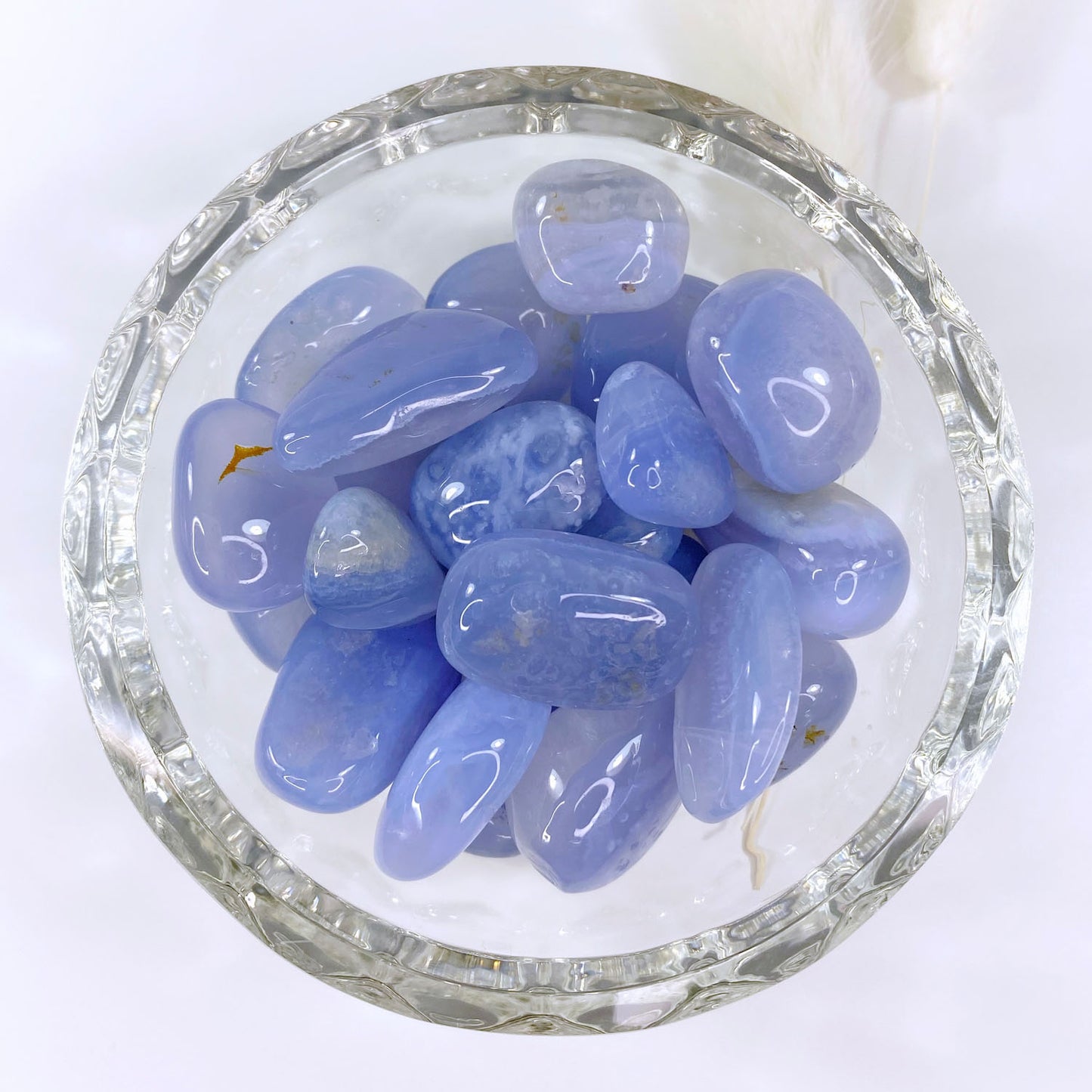 Blue Lace Agate Tumbles (Set of 2)