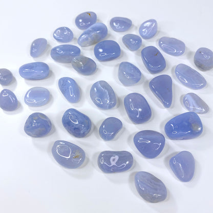 Blue Lace Agate Tumbles (Set of 2)