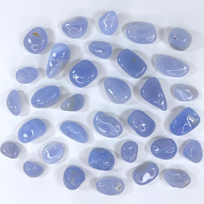 Blue Lace Agate Tumbles (Set of 2)