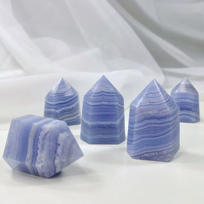 Blue Lace Agate Tower