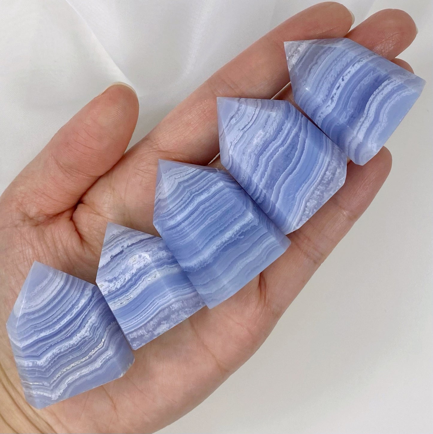 Blue Lace Agate Tower