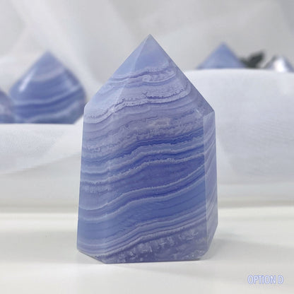 Blue Lace Agate Tower