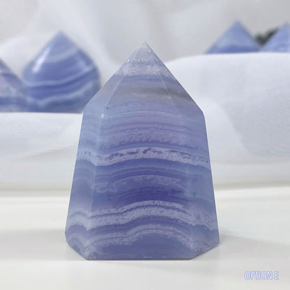 Blue Lace Agate Tower