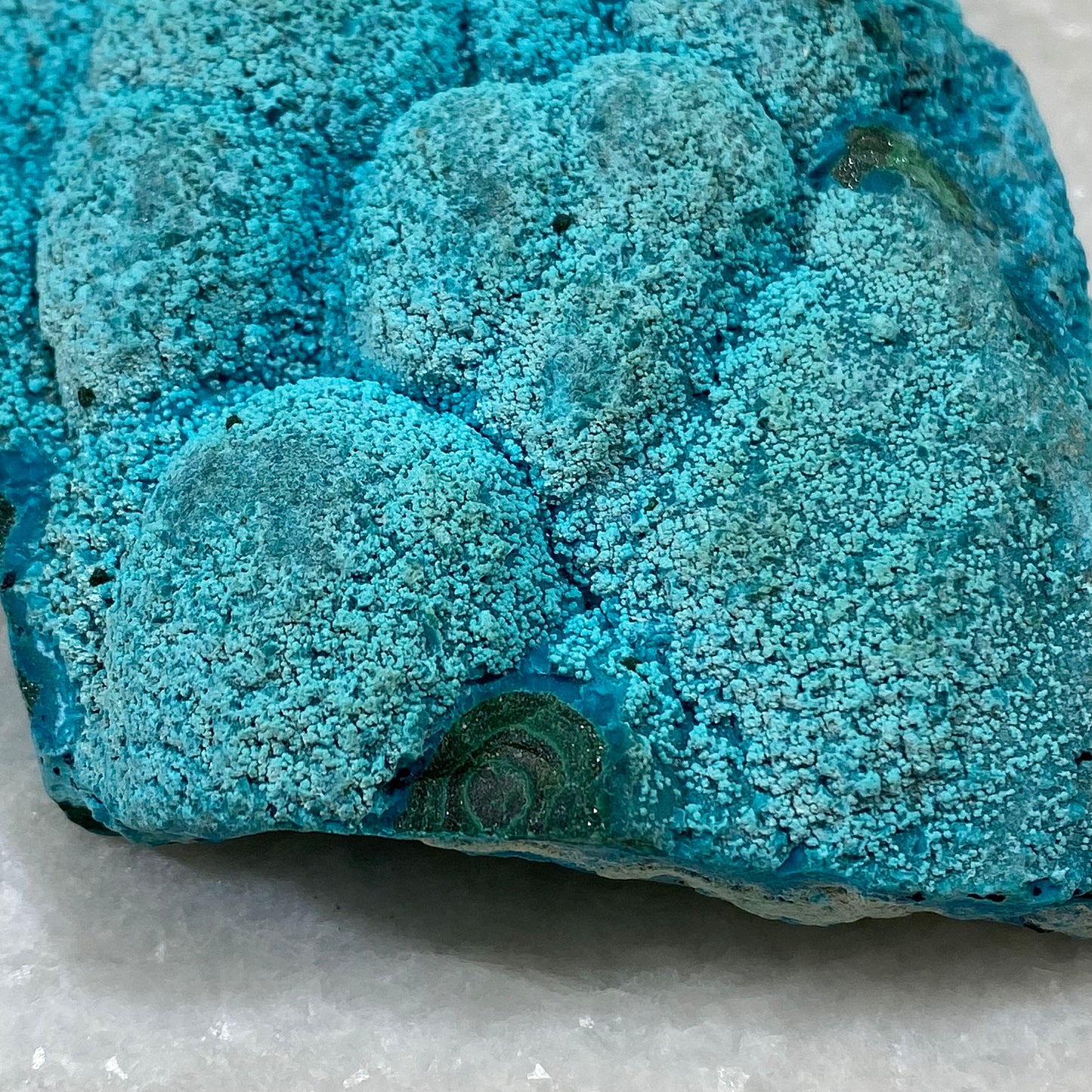 Botryoidal Chrysocolla on Malachite