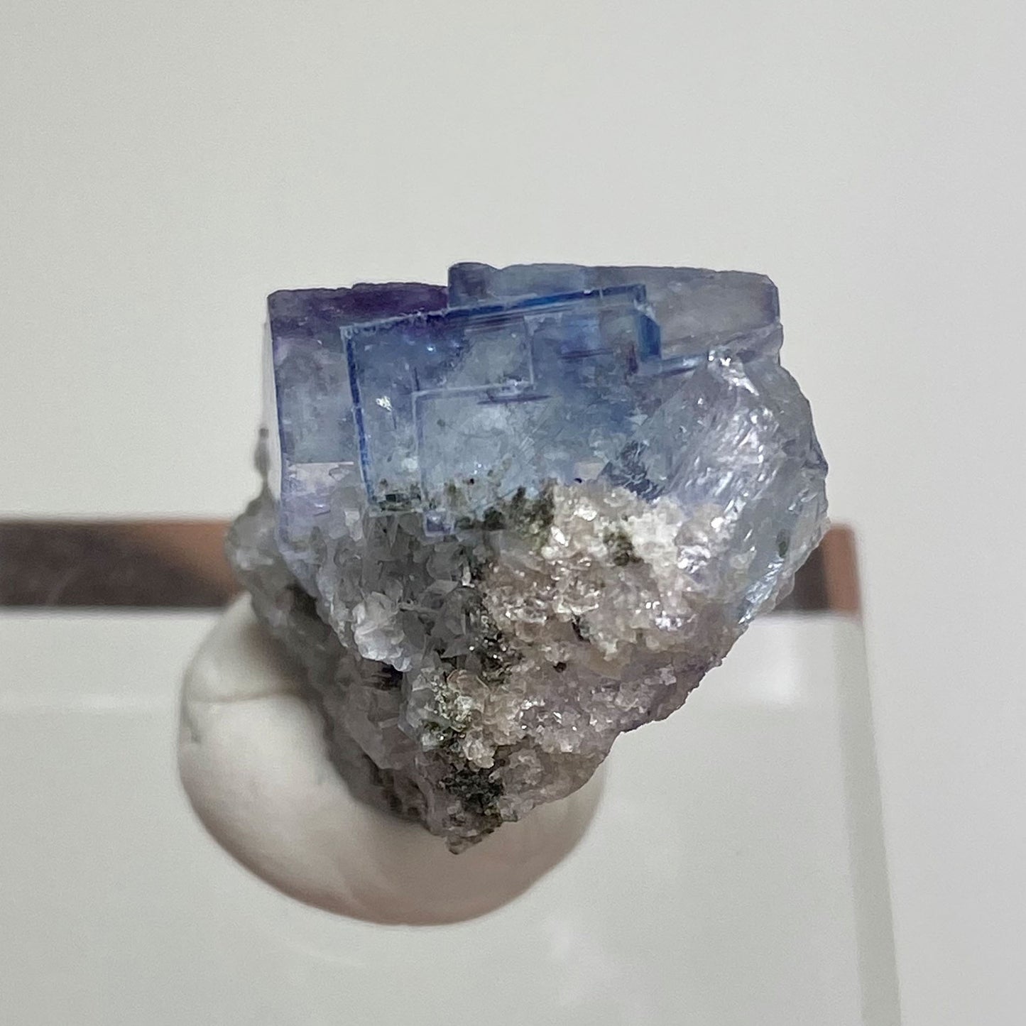 Stunning Clarity Blue Cubic Fluorite Yaogangxian Mine