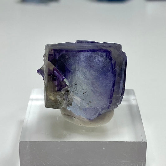 Clear Purple Phantom Cubic Fluorite Yaogangxian Mine