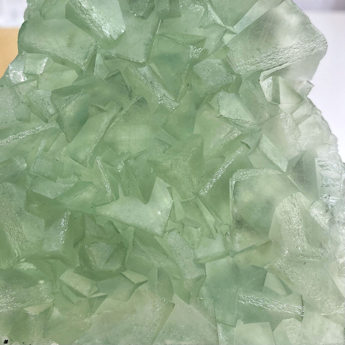 Large Green Cubic Fluorite Mineral Specimen