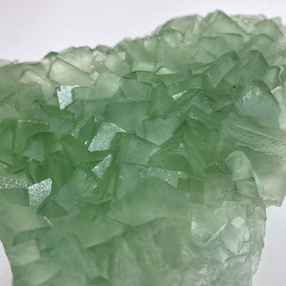 Large Green Cubic Fluorite Mineral Specimen