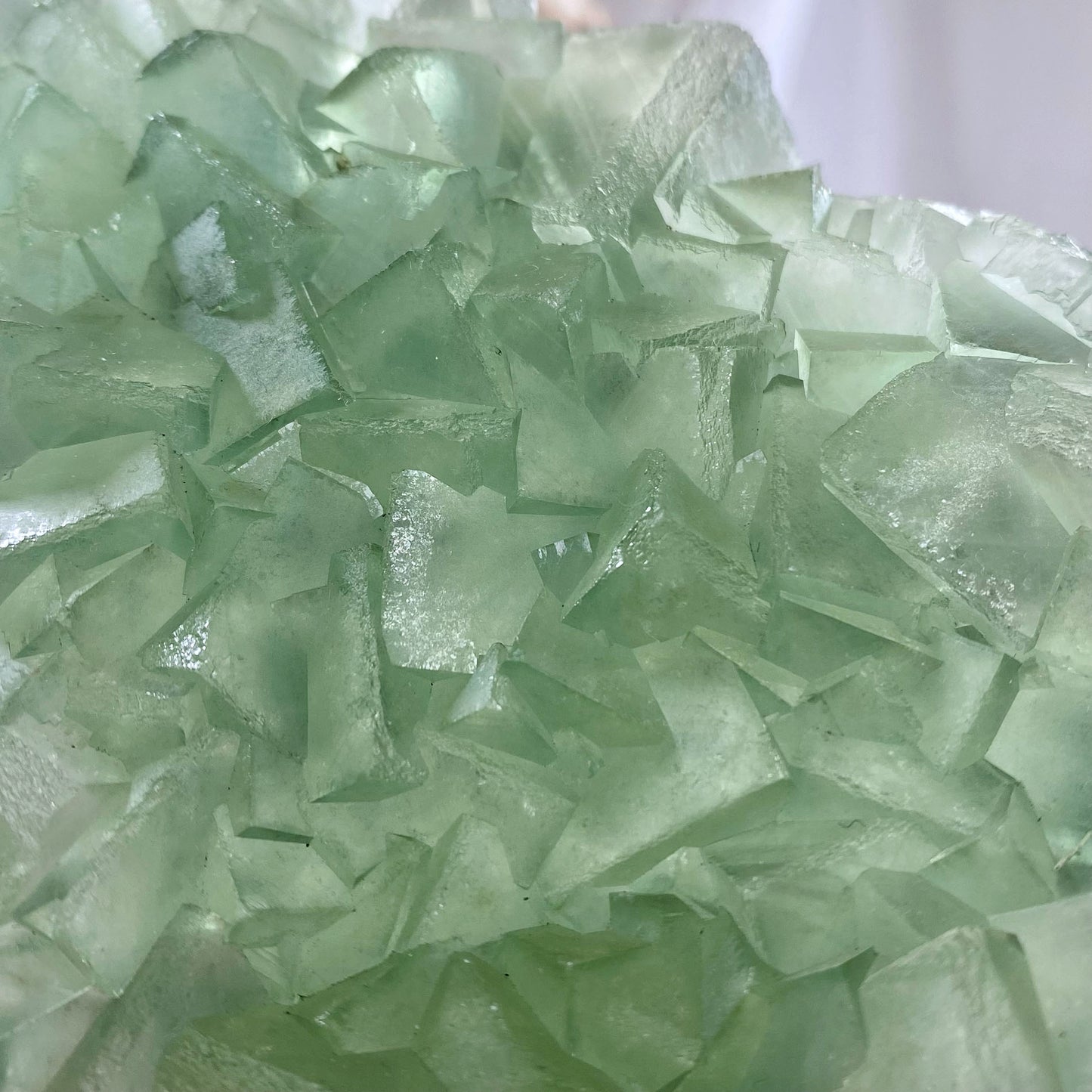 Large Green Cubic Fluorite Mineral Specimen