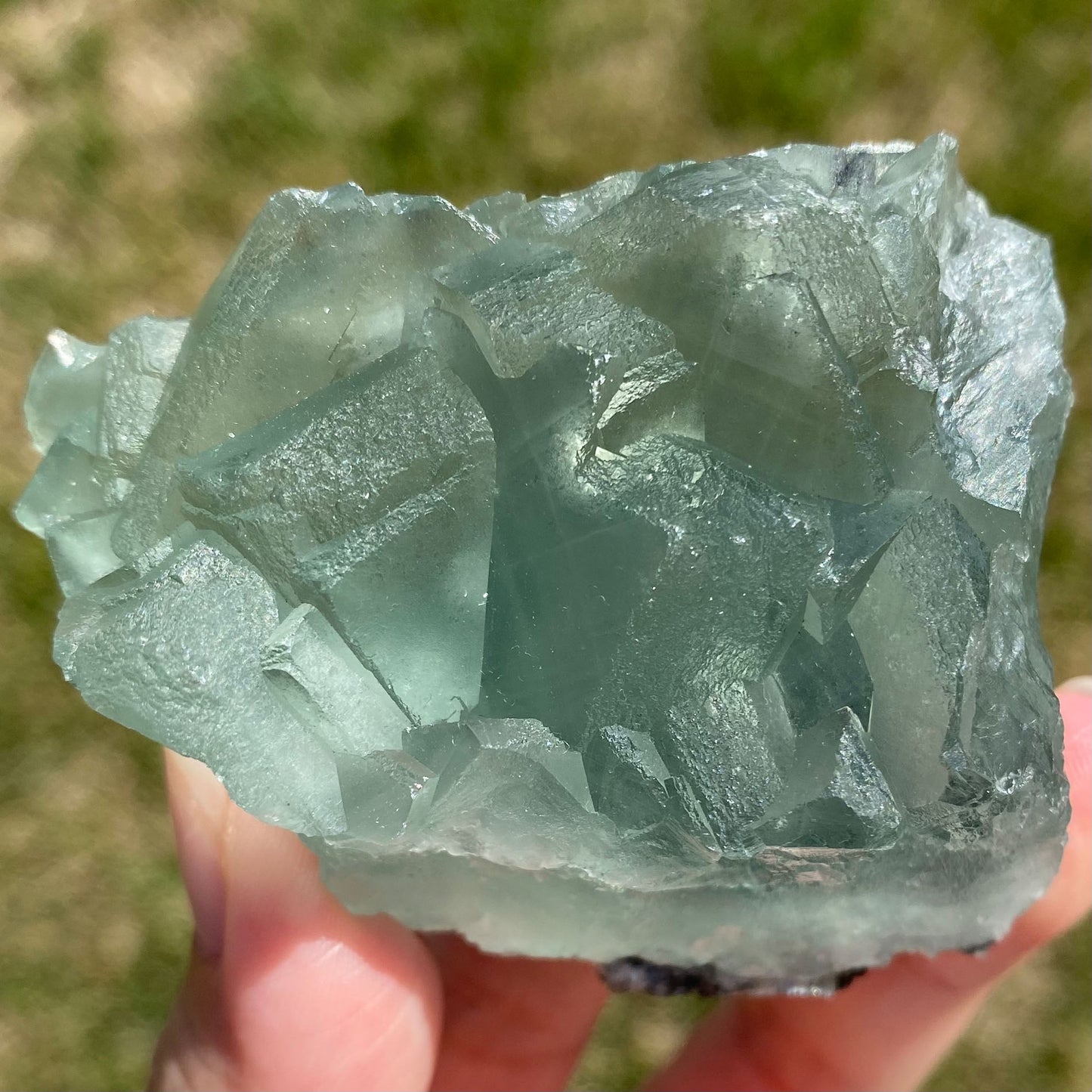 Green Cubic Fluorite Mineral Specimen