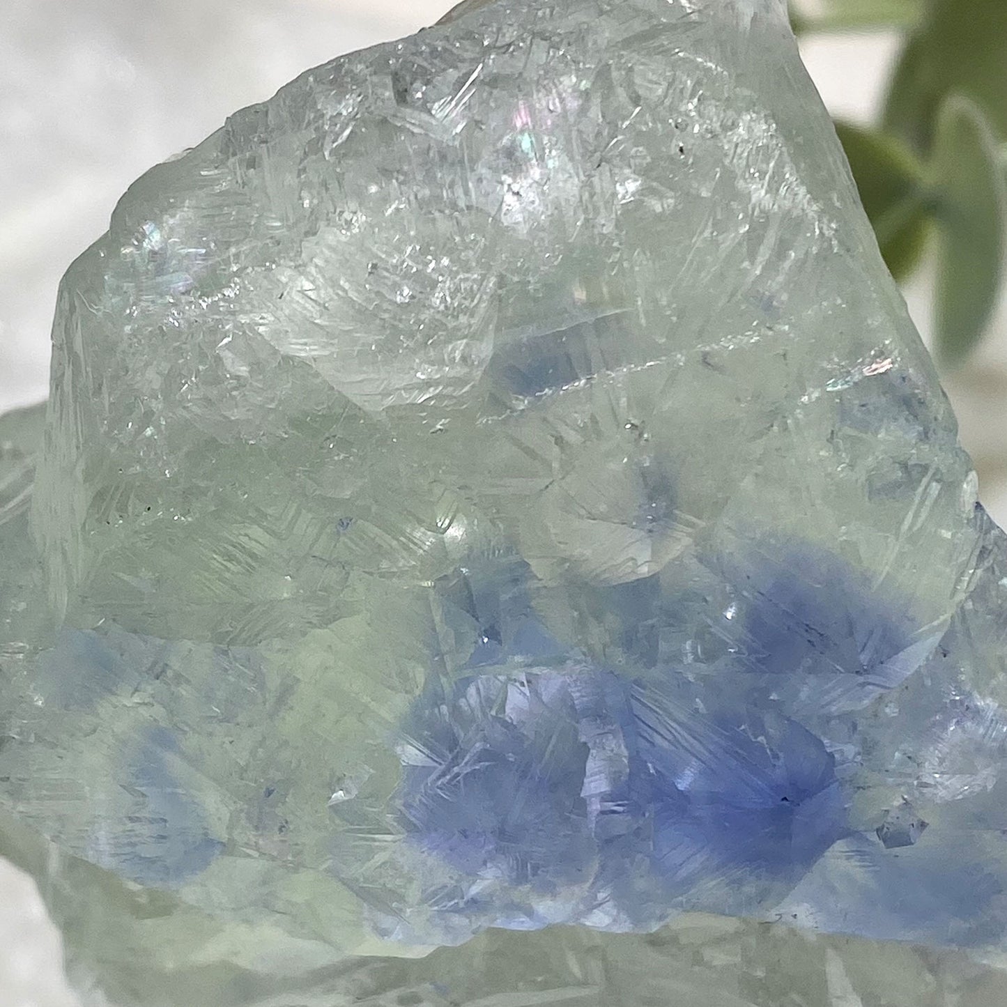 Large Etched Green & Blue Fluorite