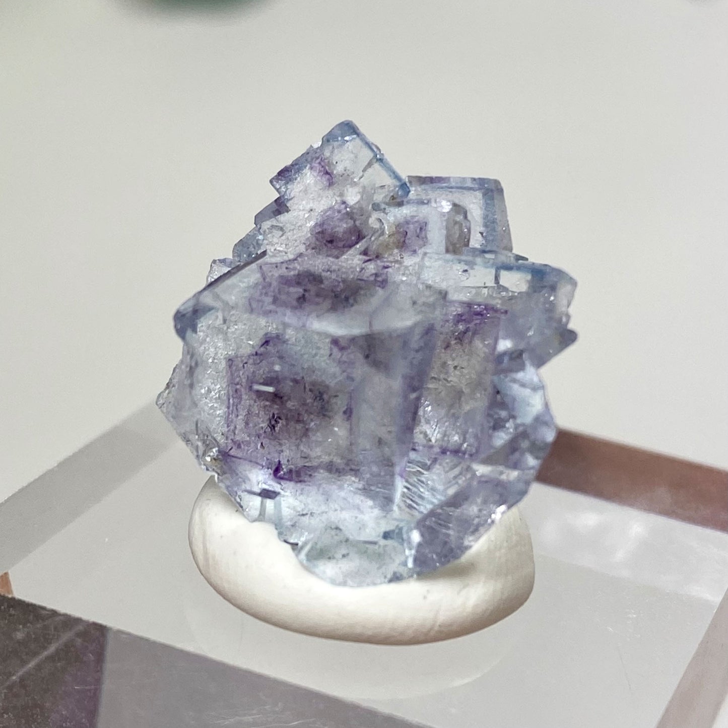 Glassy Blue Cubic Fluorite Yaogangxian Mine