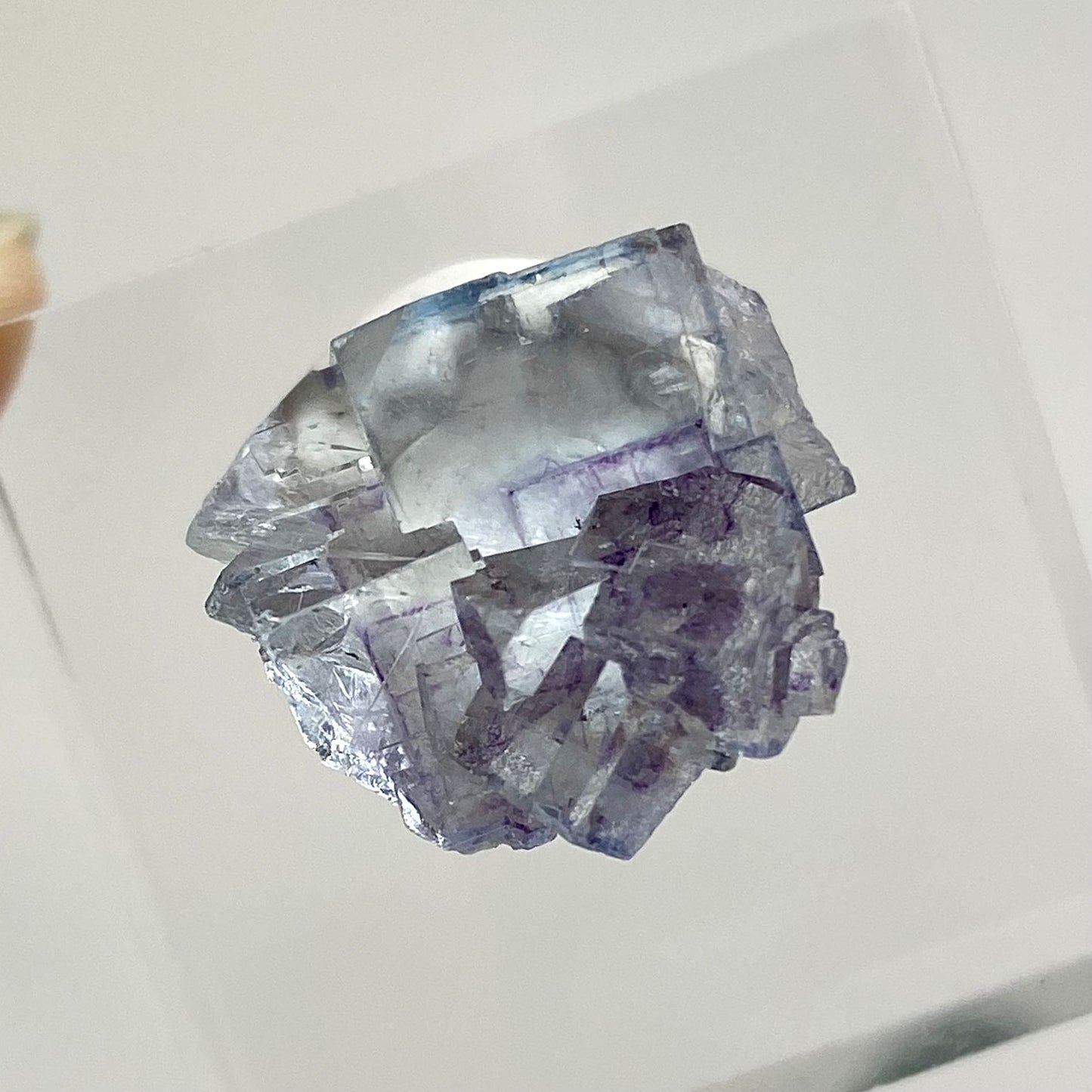 Glassy Blue Cubic Fluorite Yaogangxian Mine