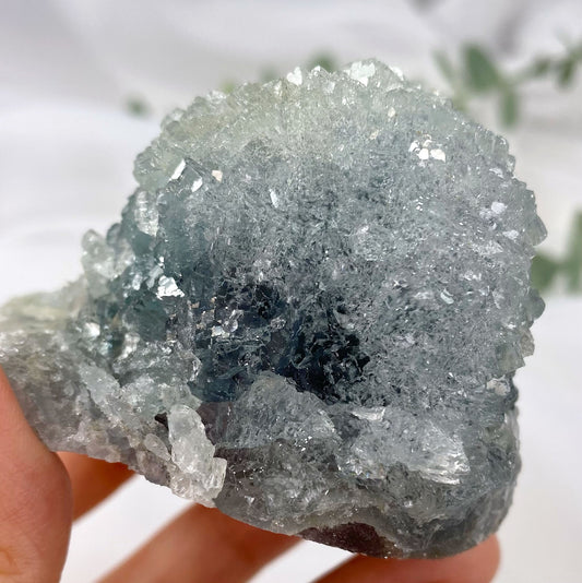 Snowcone Blue Fluorite Mineral Specimen